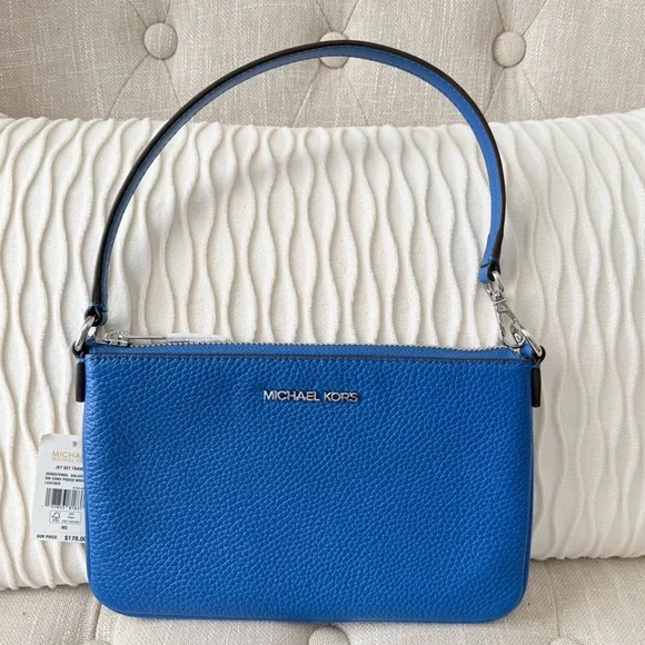 Michael Kors Jet Set Travel SM Conv Pouchette - Galaxy Blue - Picture 3 of 6